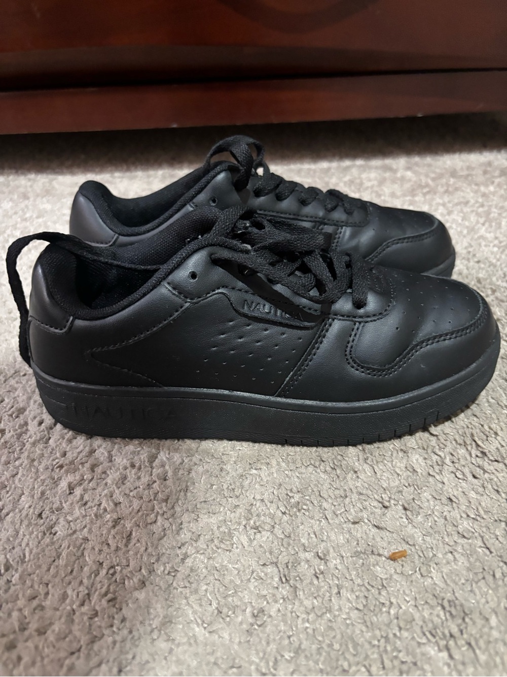 Nautica Kids Black Low-Top Sneakers